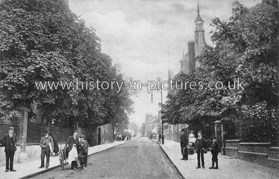 Public Baths and High Street, Walthamstow, London. c.1908.